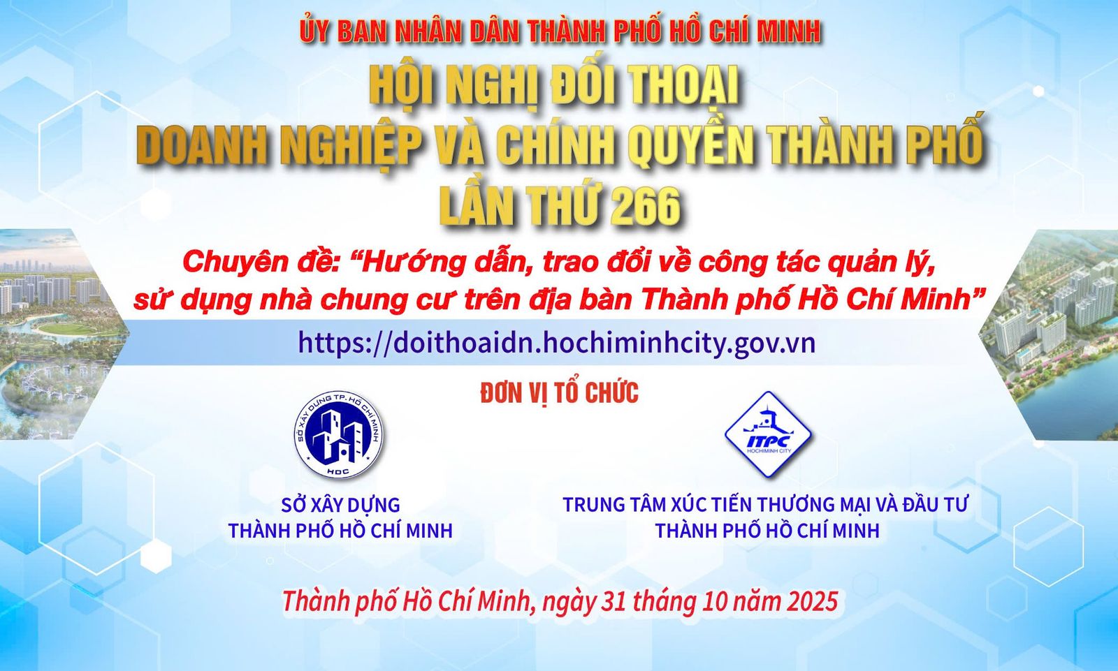 [Livestream] Hướng dẫn, trao đổi về công tác quản lý, sử dụng nhà chung cư trên địa bàn TPHCM