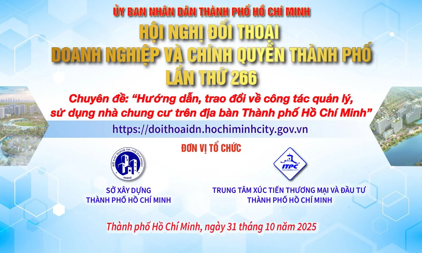 [Livestream] Hướng dẫn, trao đổi về công tác quản lý, sử dụng nhà chung cư trên địa bàn TPHCM