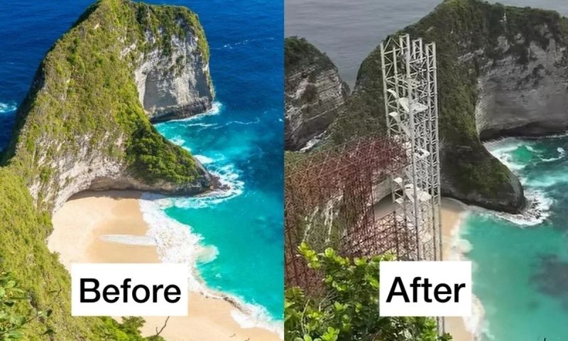 Dự án thang máy tại “sống lưng khủng long” Bali gây tranh cãi