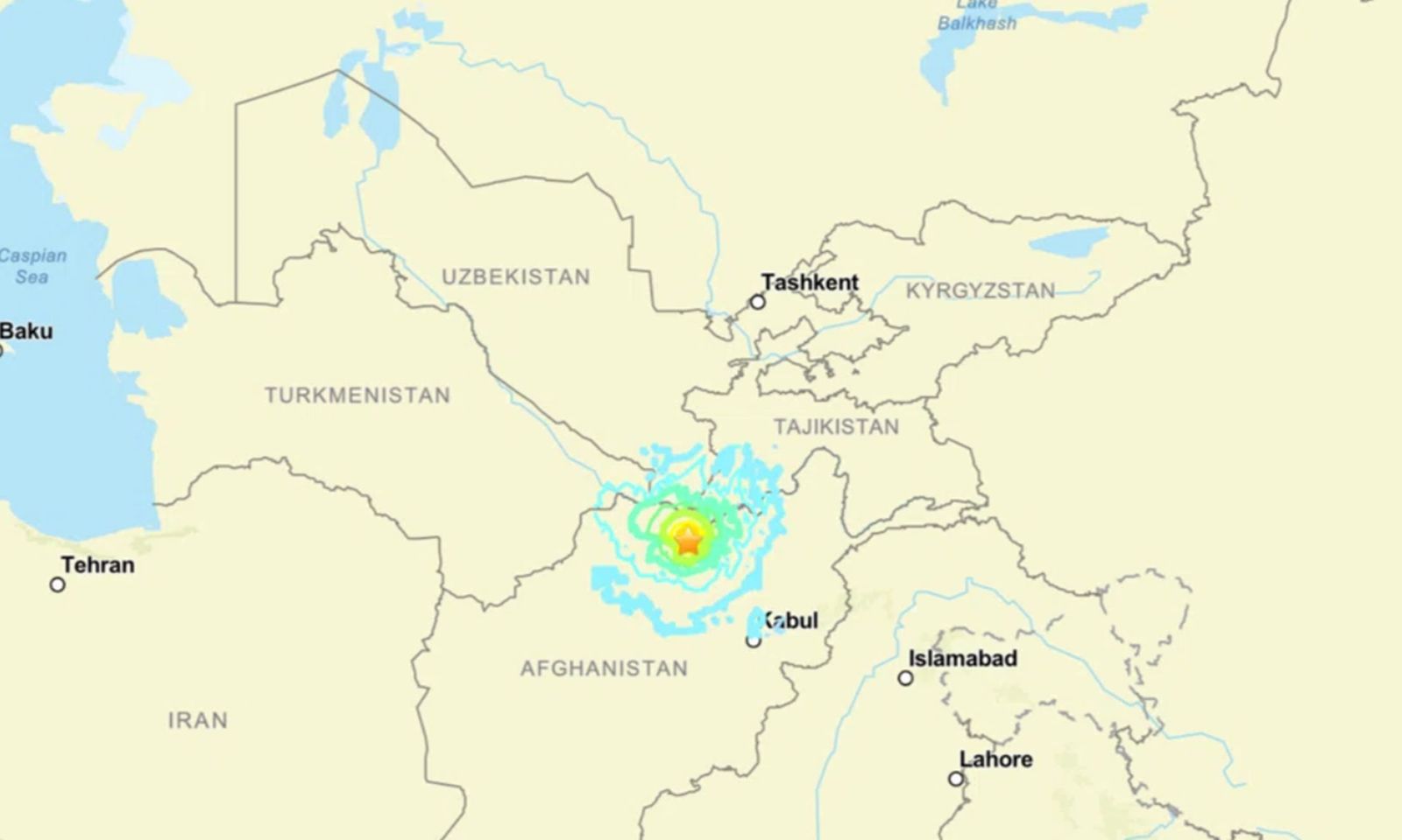 Động đất mạnh 6,3 độ richter tại khu vực Hindu Kush của Afghanistan