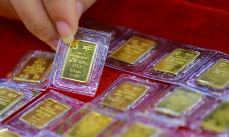 Giá vàng trong nước đi xuống