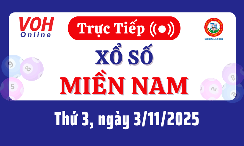 XSMN 4/11, Trực tiếp xổ số miền Nam thứ 3 ngày 4/11/2025