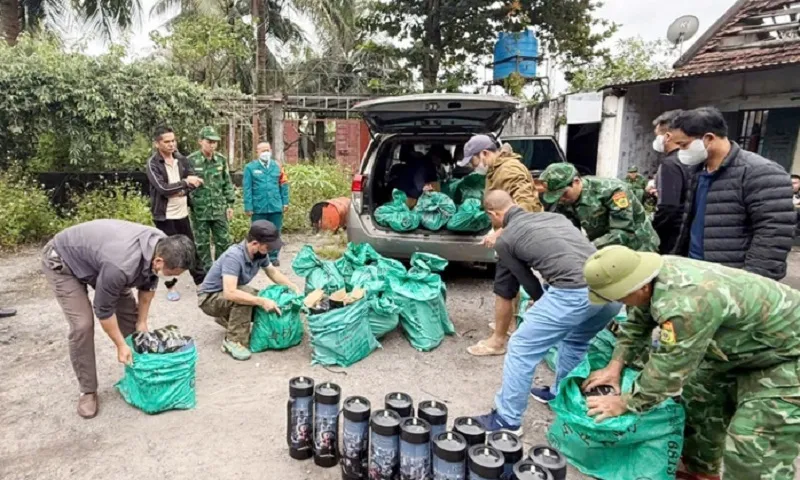 Triệt phá đường dây buôn bán, vận chuyển khí cười cực lớn ở Quảng Ninh