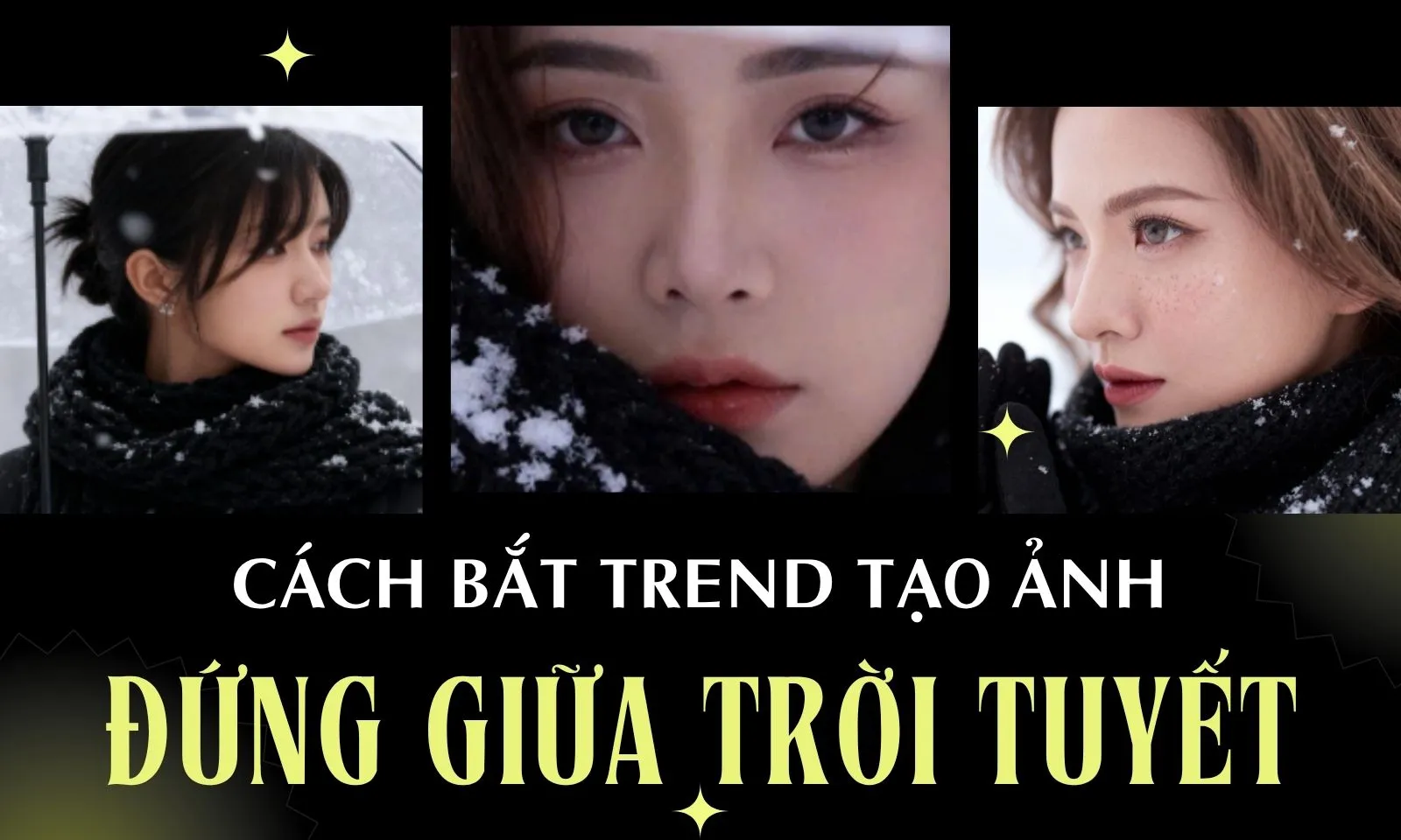 Vì sao trend “đứng giữa trời tuyết” bằng AI khiến giới trẻ Việt điên đảo?
