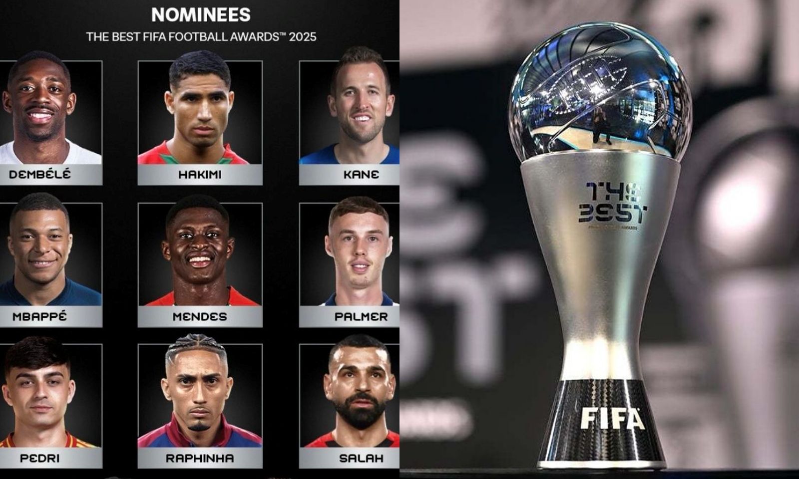 Công bố 11 đề cử FIFA The Best 2025: Palmer gây tranh cãi