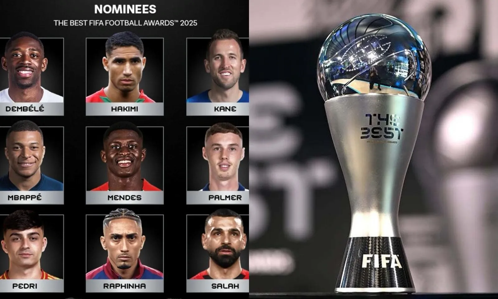 Công bố 11 đề cử FIFA The Best 2025: Palmer gây tranh cãi