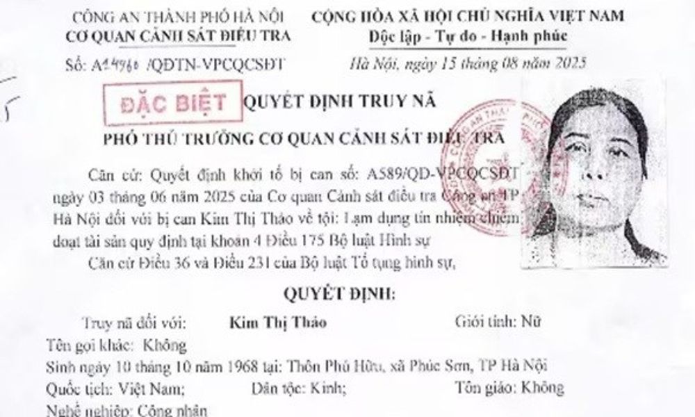 Truy nã đối tượng chiếm đoạt 1,5 tỉ đồng tiền hụi