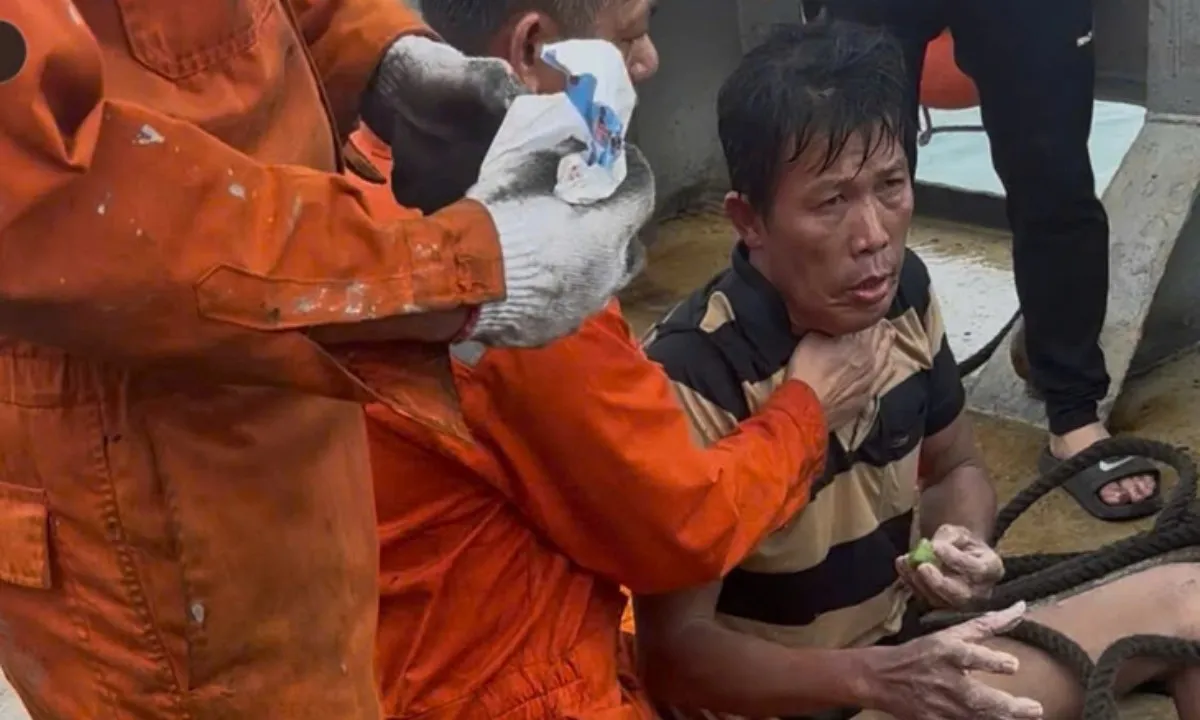 Tàu hàng cứu sống một nạn nhân mất tích ở Lý Sơn cách bờ 100 hải lý