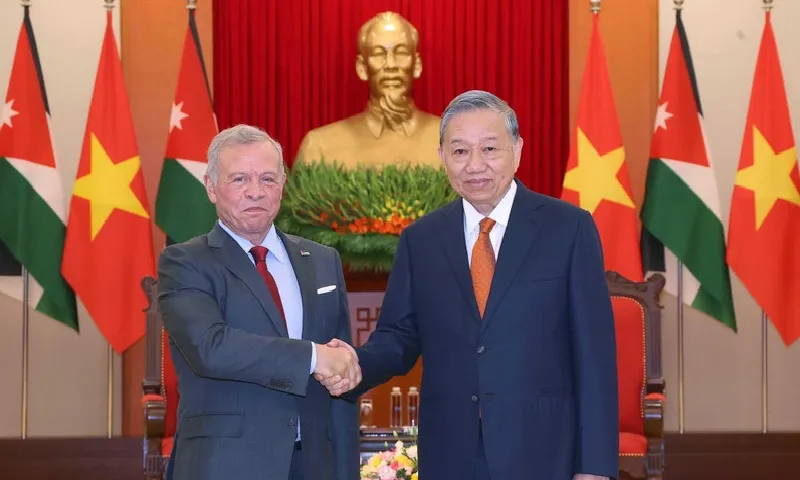 Tổng Bí thư Tô Lâm hội kiến Quốc vương Jordan Abdullah II Ibn Al-Hussein