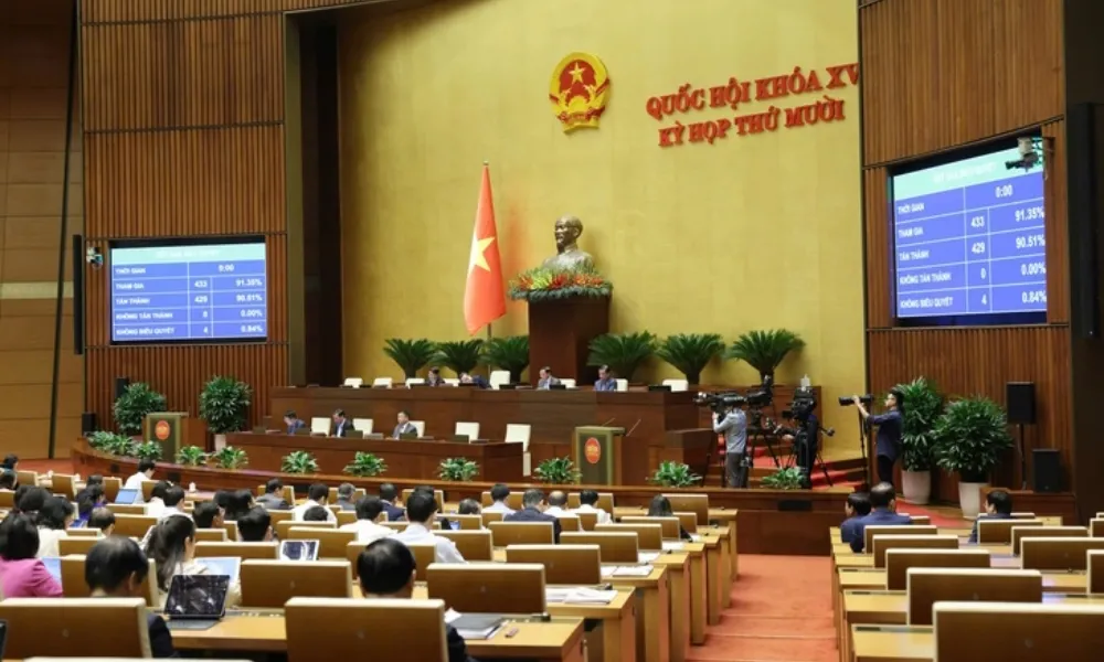 Quốc hội thông qua mục tiêu tăng trưởng GDP 2026 từ 10% trở lên