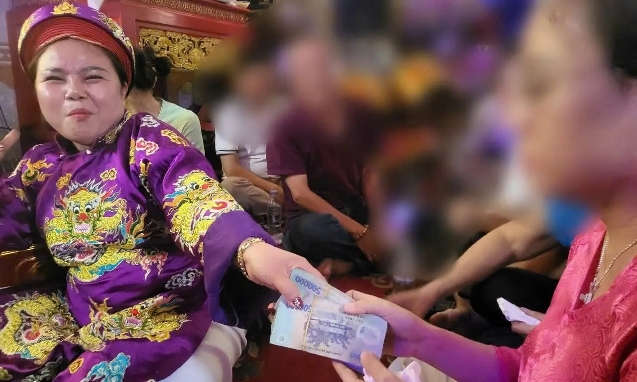 Lừa đảo 'buôn thần bán thánh', bà đồng bị 'thỉnh' về trụ sở công an