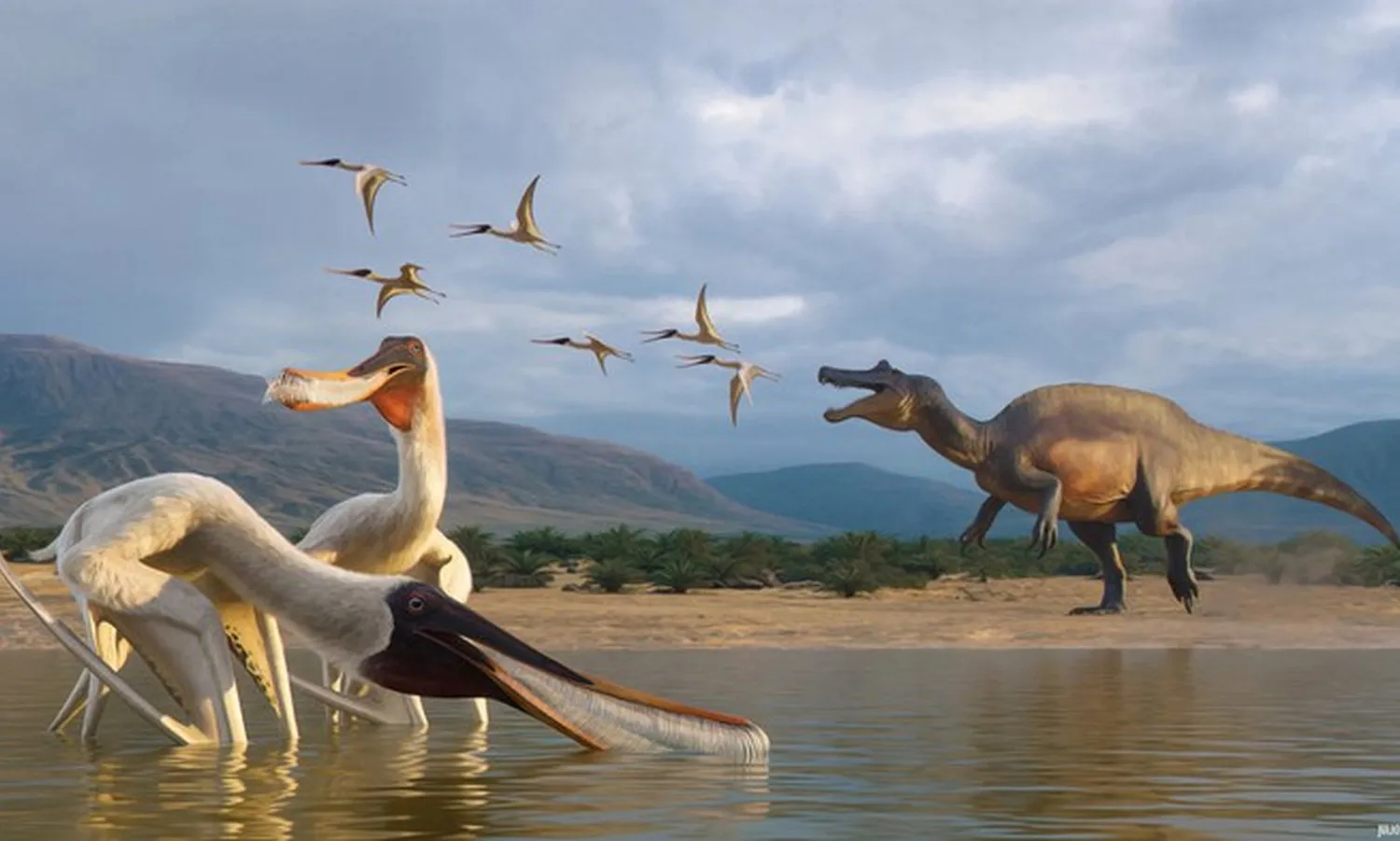 Loài dực long mới lộ diện từ bãi nôn hóa thạch của khủng long