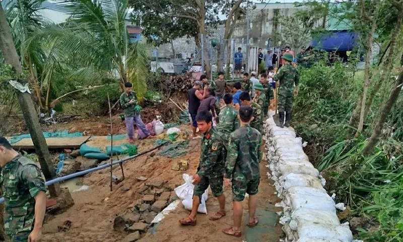 khắc phục mưa bão 2