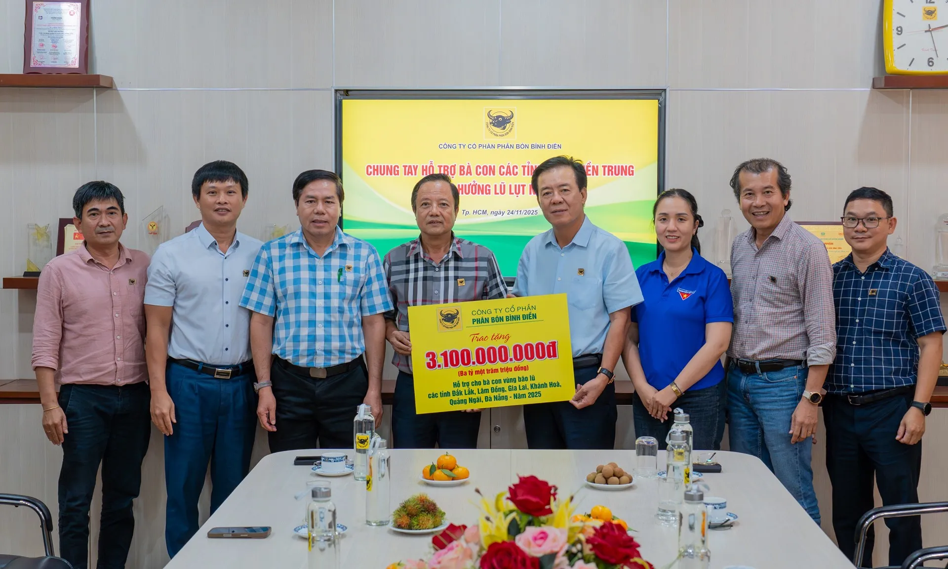 Phân bón Bình Điền khai gói hỗ trợ khẩn cấp cho vùng lũ nam miền Trung