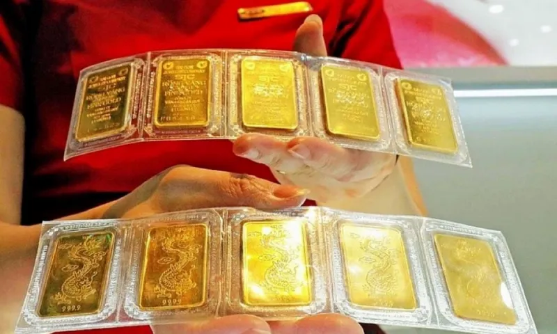 Giá vàng miếng tăng mạnh trong nước