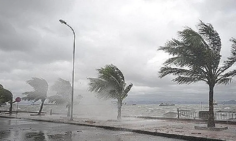 Áp thấp nhiệt đới hướng về phía Đông Nam