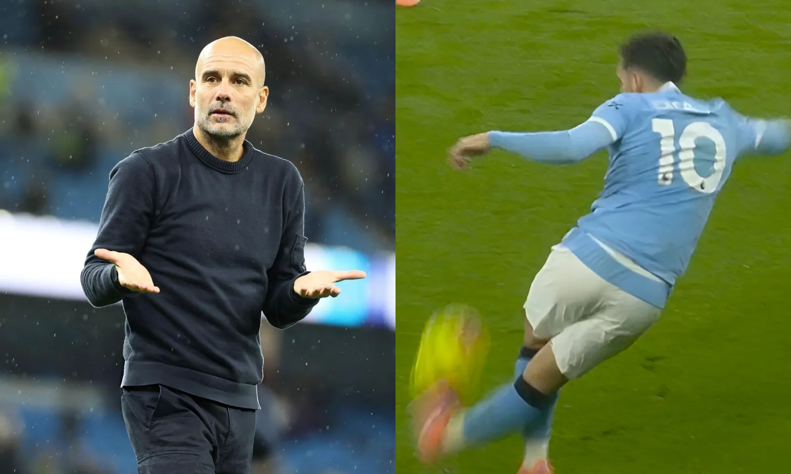 Cherki kiến tạo rabona thần sầu, Pep giáo huấn bằng Messi