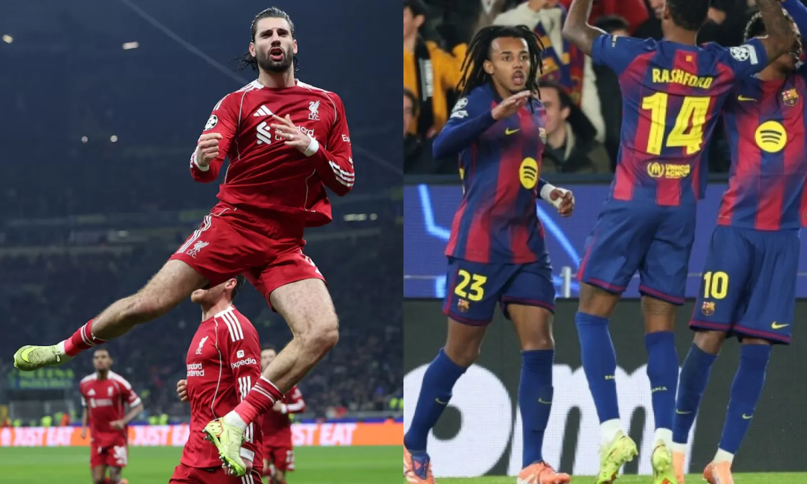 Kết quả Champions League hôm nay: Liverpool đối lập Chelsea | Rashford giúp Barca ngược dòng