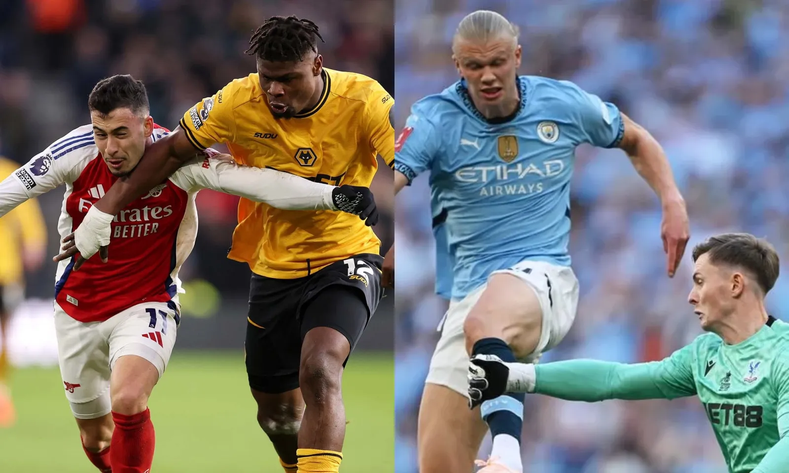 Lịch thi đấu Ngoại hạng Anh vòng 16: Arsenal vs Wolves | Crystal Palace vs Man City