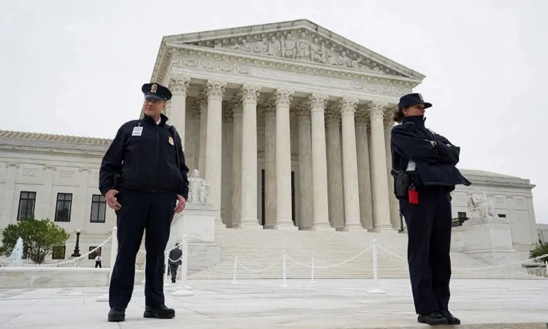 Tòa án Tối cao Mỹ ở thủ đô Washington D.C - Ảnh R