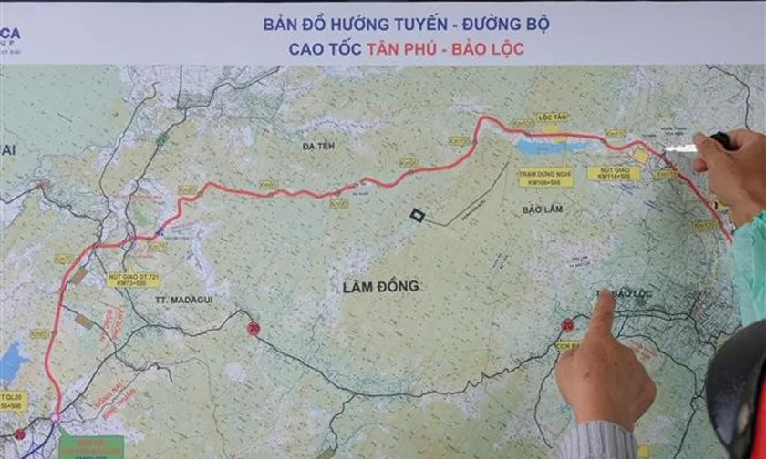 Phê duyệt nhà thầu cao tốc Tân Phú - Bảo Lộc, thi công 25 tháng