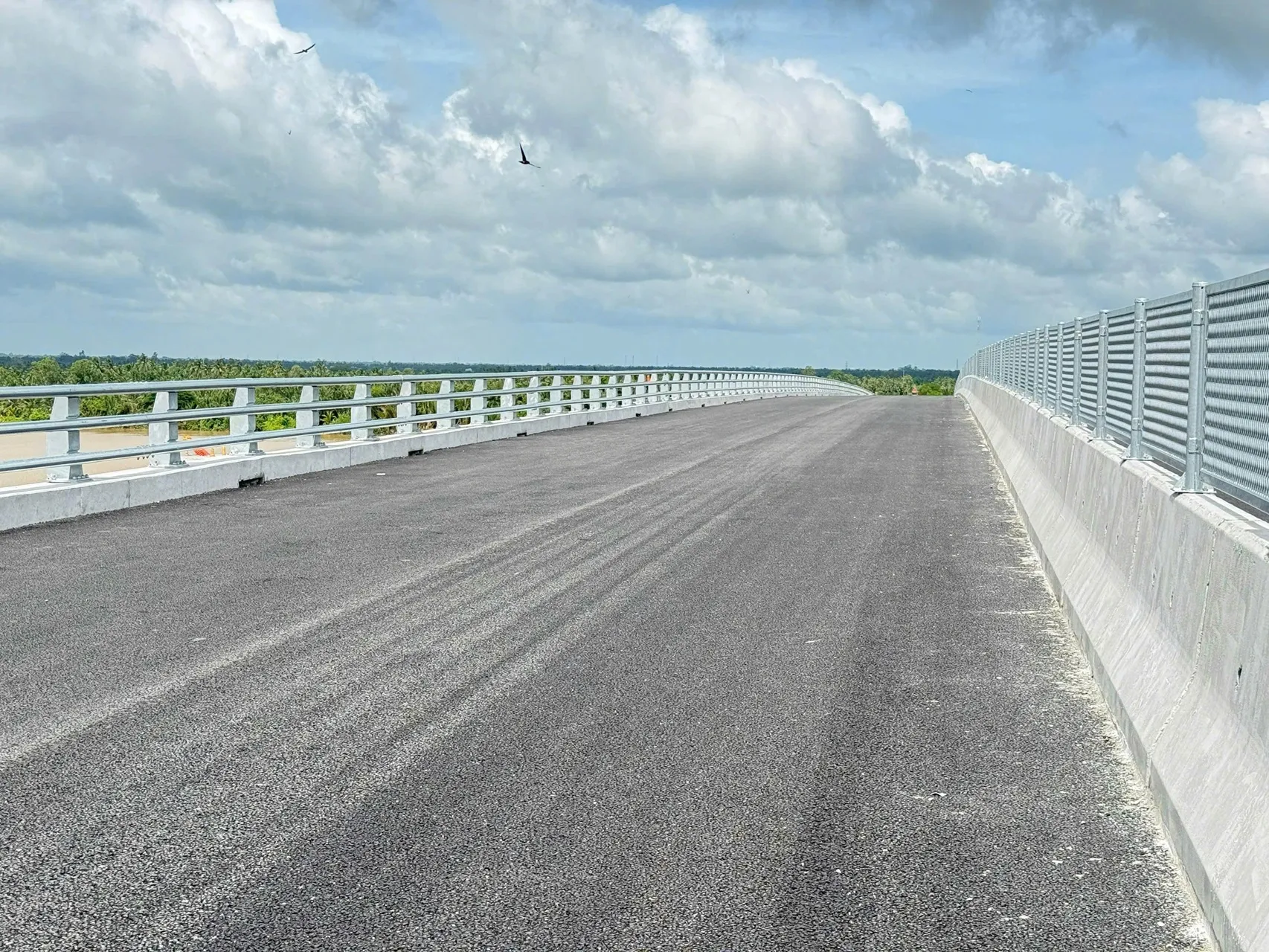 Cầu Đại Ngãi 2 sắp được thông xe. Ảnh Nam Long