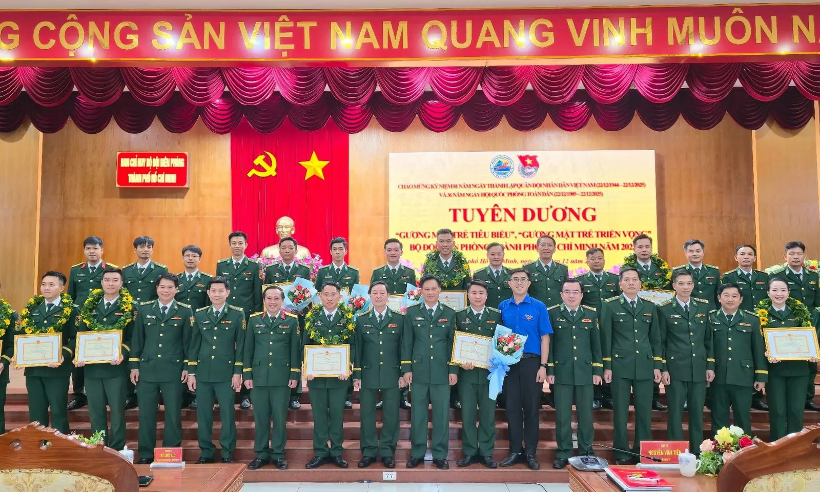 Bộ đội Biên phòng TPHCM tuyên dương Gương mặt trẻ tiêu biểu, triển vọng