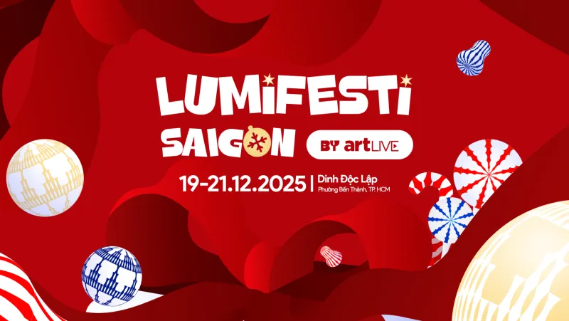 Hình poster chính thức của sự kiện LumiFesti Saigon 2025