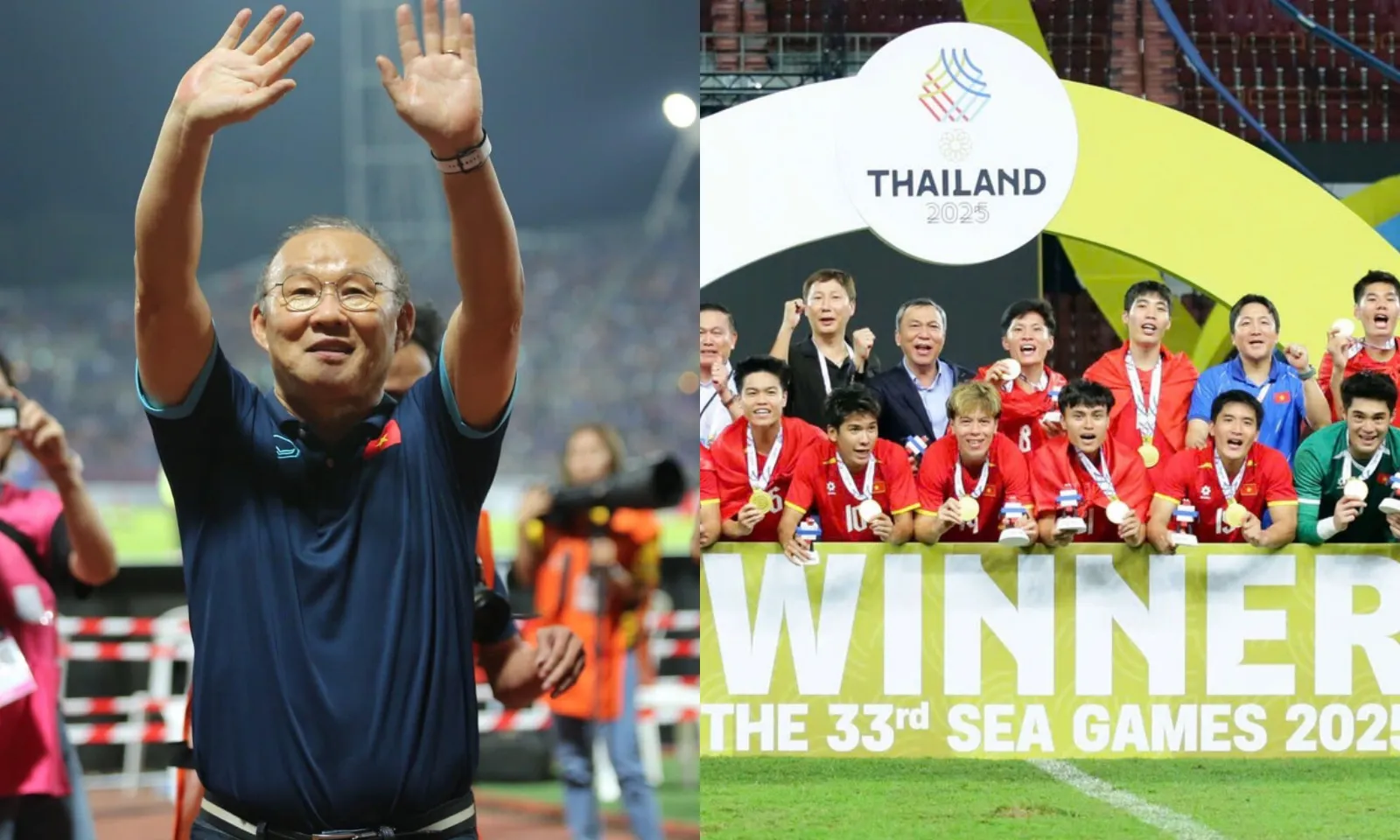 Thầy Park chúc mừng U22 Việt Nam, tặng thầy Kim món quà đặc biệt