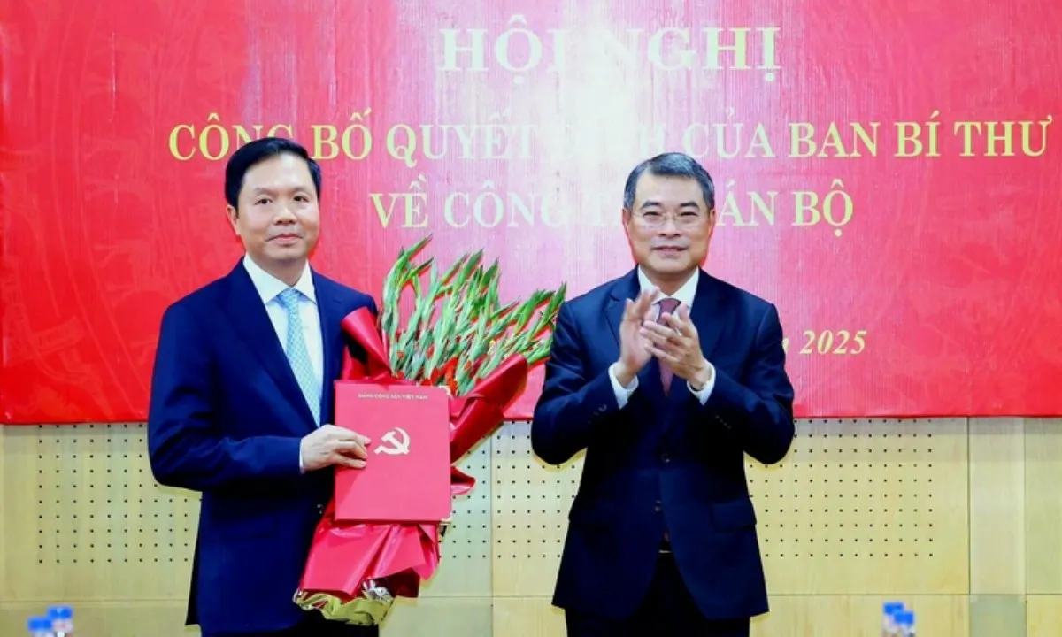 Ông Trịnh Mạnh Linh, trợ lý Thủ tướng làm Phó trưởng Ban Tổ chức Trung ương