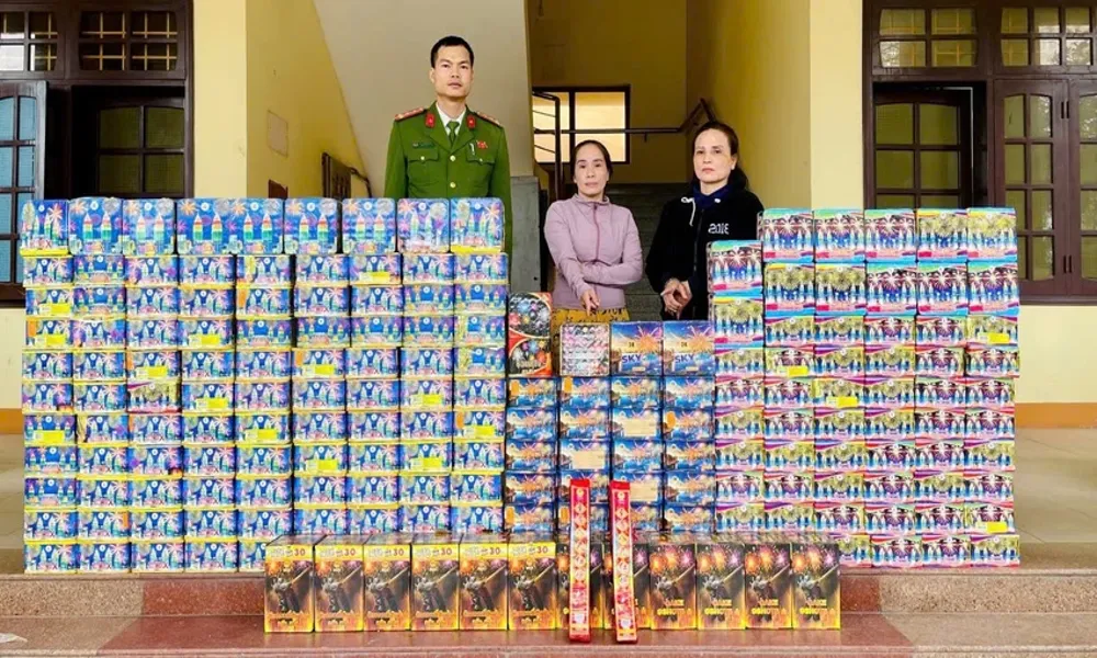 Hơn 300kg pháo nổ bị thu giữ giữa khu dân cư