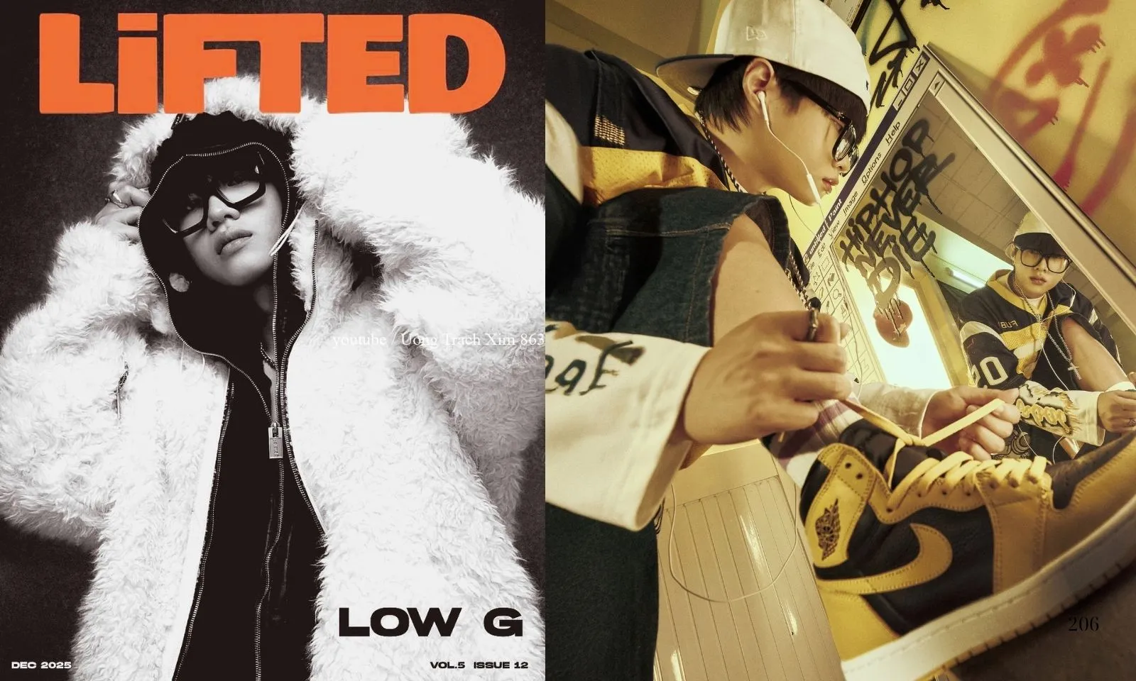 Low G - nghệ sĩ Hip Hop Việt Nam đầu tiên trở thành gương mặt bìa cho LiFTED