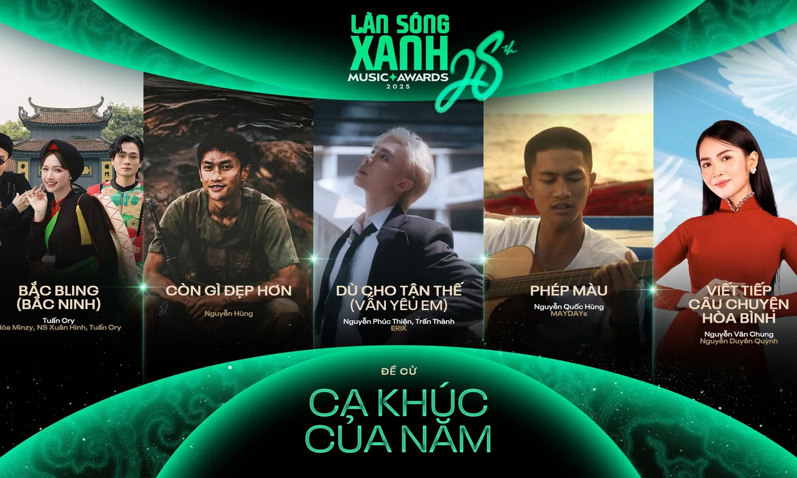 Làn Sóng Xanh 2025 trở lại với diện mạo mới, tôn vinh giá trị âm nhạc Việt