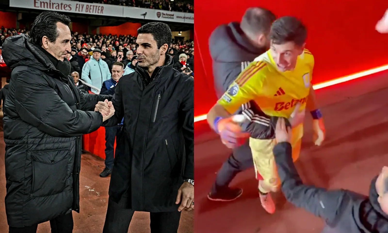 Emery thanh minh vụ không bắt tay Arteta, Martinez suýt xô xát fan Arsenal