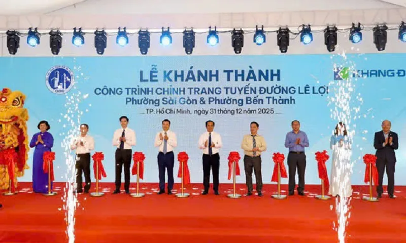 Đường Lê Lợi khang trang đón chào năm mới 2026