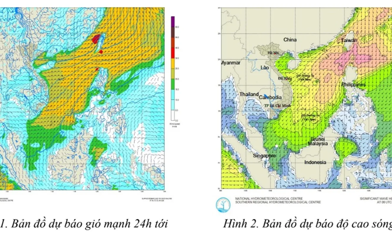 Cảnh báo gió mạnh, sóng lớn, mưa dông, lốc xoáy và gió giật mạnh trên vùng biển TPHCM
