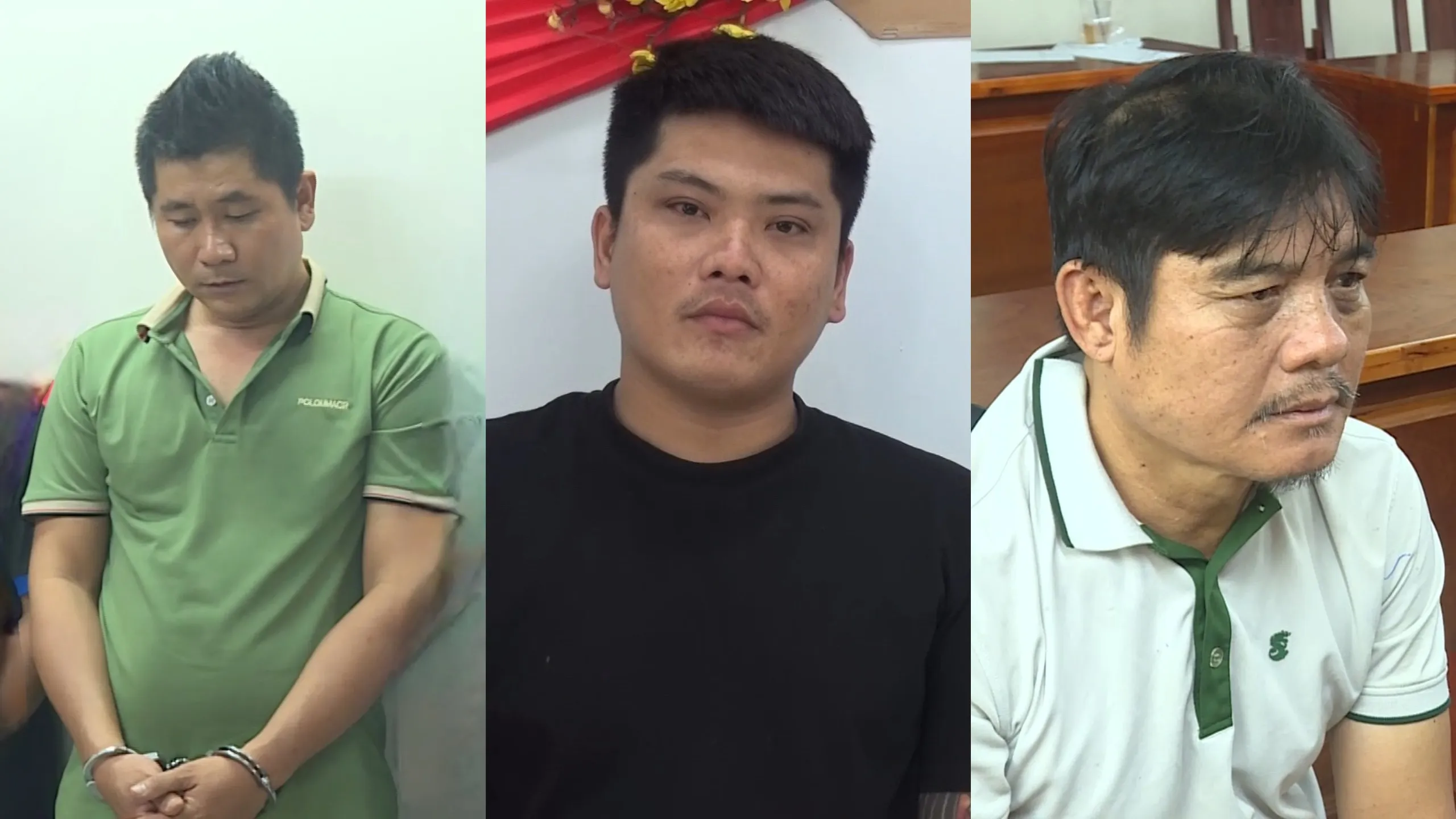 Từ trái sang, Thành, Cường, Hải