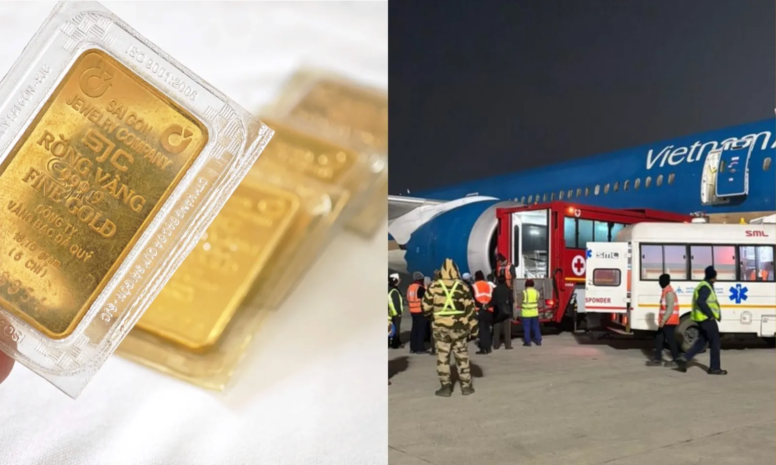 Điểm tin trưa 07/01: Giá vàng tiếp tục tăng | Máy bay Vietnam Airlines hạ cánh khẩn cấp tại Ấn Độ