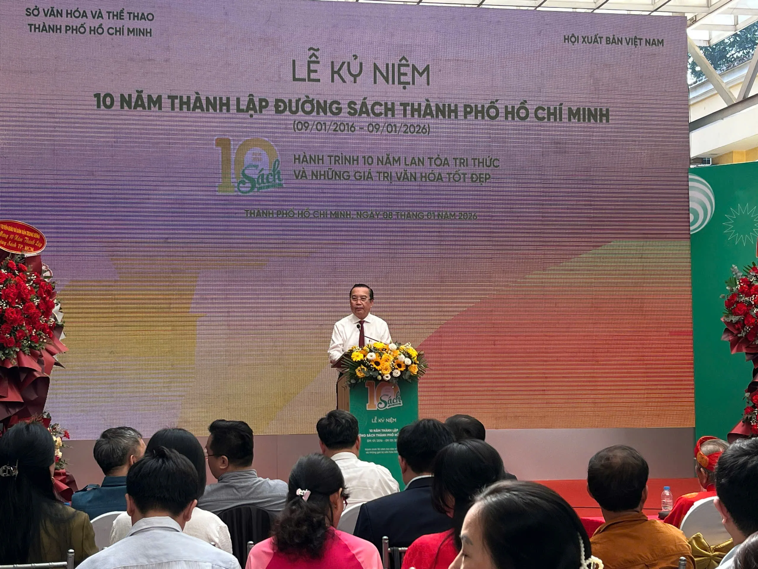 Giám đốc Sở Văn hóa - Thể thao TPHCM phát biểu