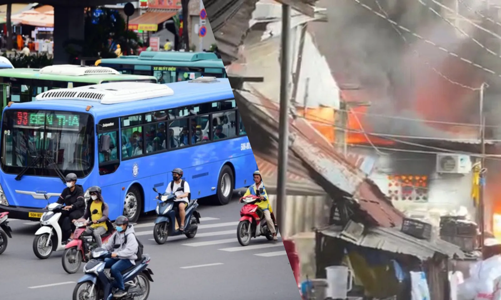 Điểm tin trưa 11/1: Điều chỉnh hoạt động tuyến xe buýt | Cháy lớn hai căn nhà đường Nguyễn Duy Trinh