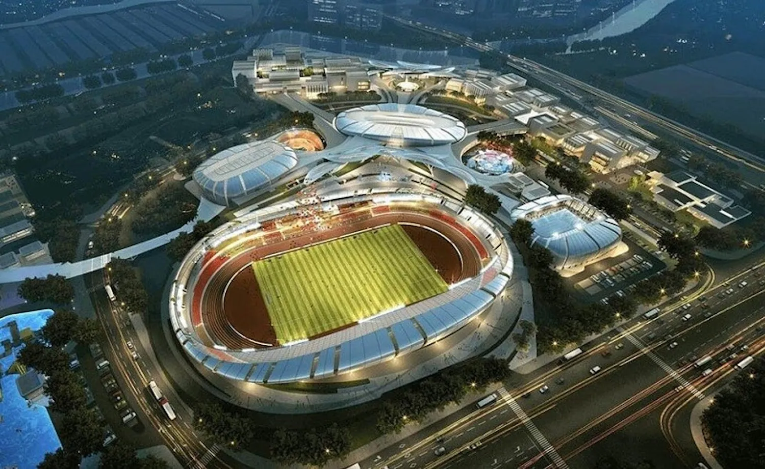 Phối cảnh Khu thể dục thể thao Rạch Chiếc