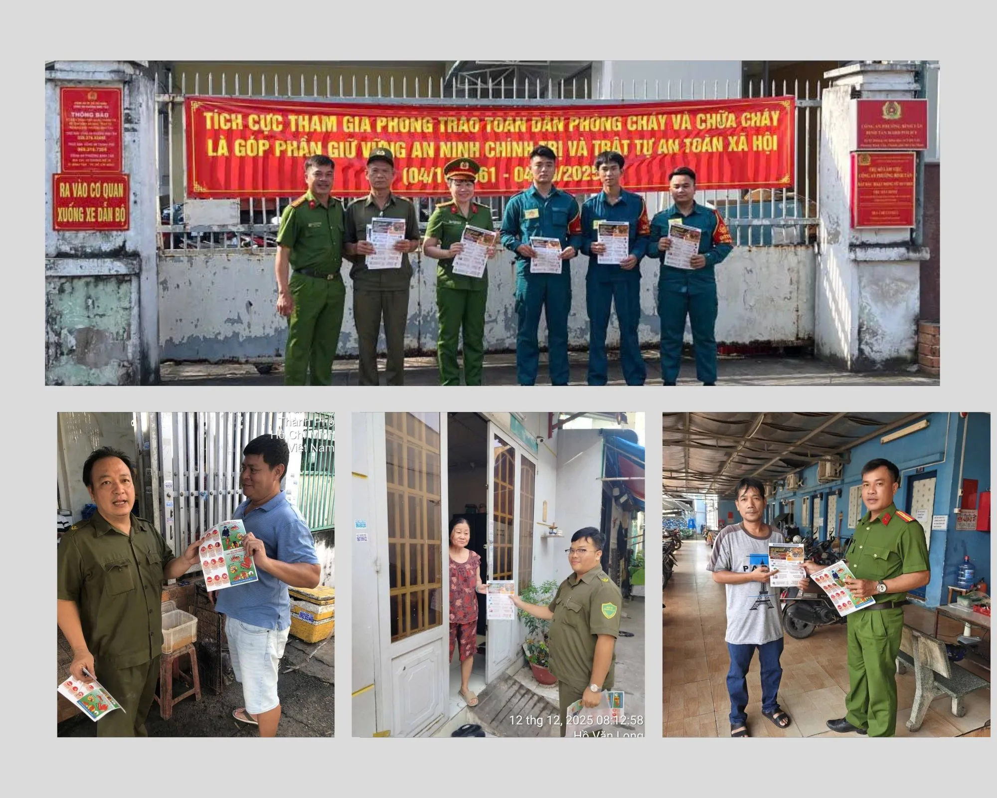 Phường Bình Tân tuyên truyền phòng cháy chữa cháy cho các hộ dân, kinh doanh, chủ nhà trọ