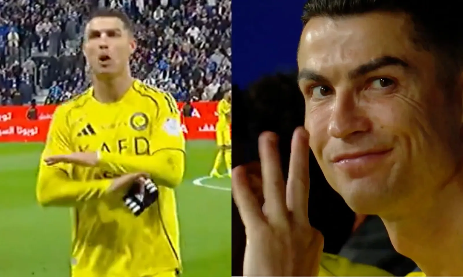 Ronaldo xua tay phản đối, nói từ cay đắng khi bị thay khỏi sân 