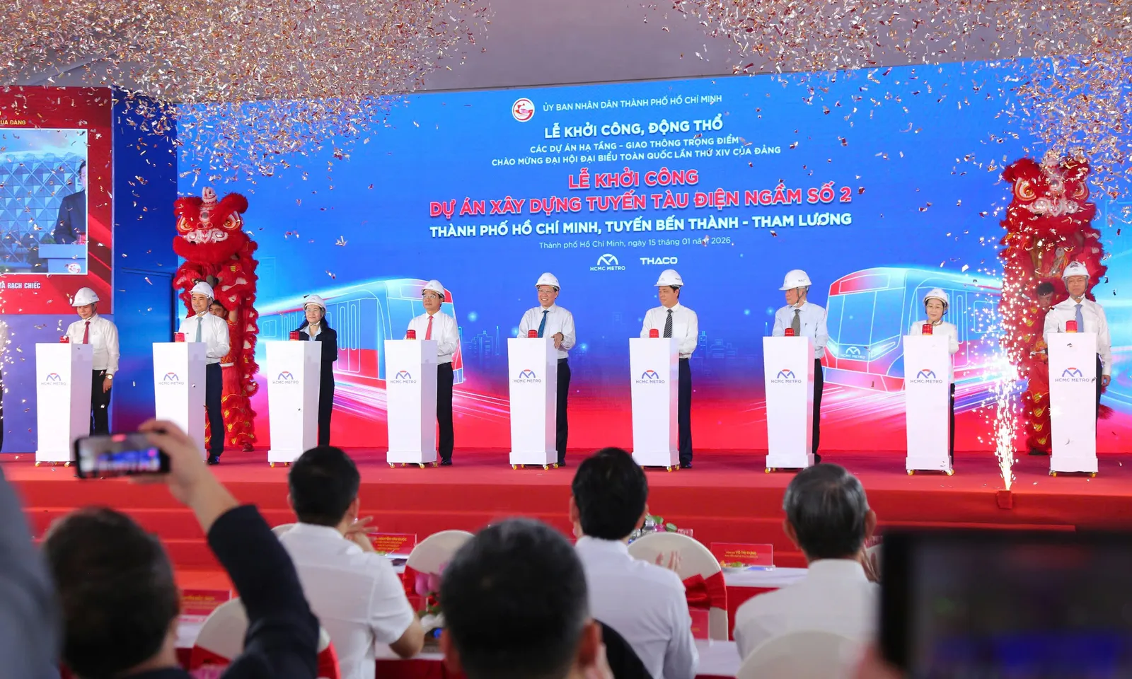 TPHCM đồng loạt khởi công, động thổ 4 dự án gần 240.000 tỷ đồng