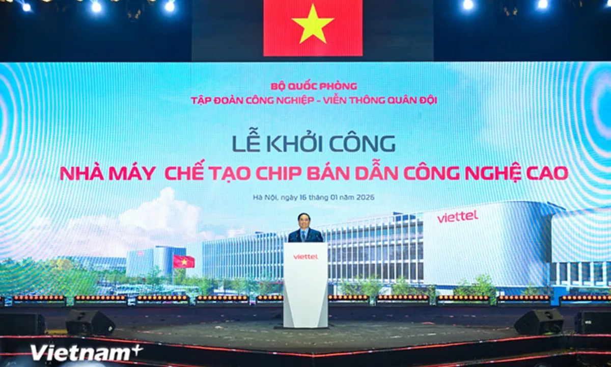 Khởi công xây dựng nhà máy chế tạo chip bán dẫn đầu tiên tại Việt Nam