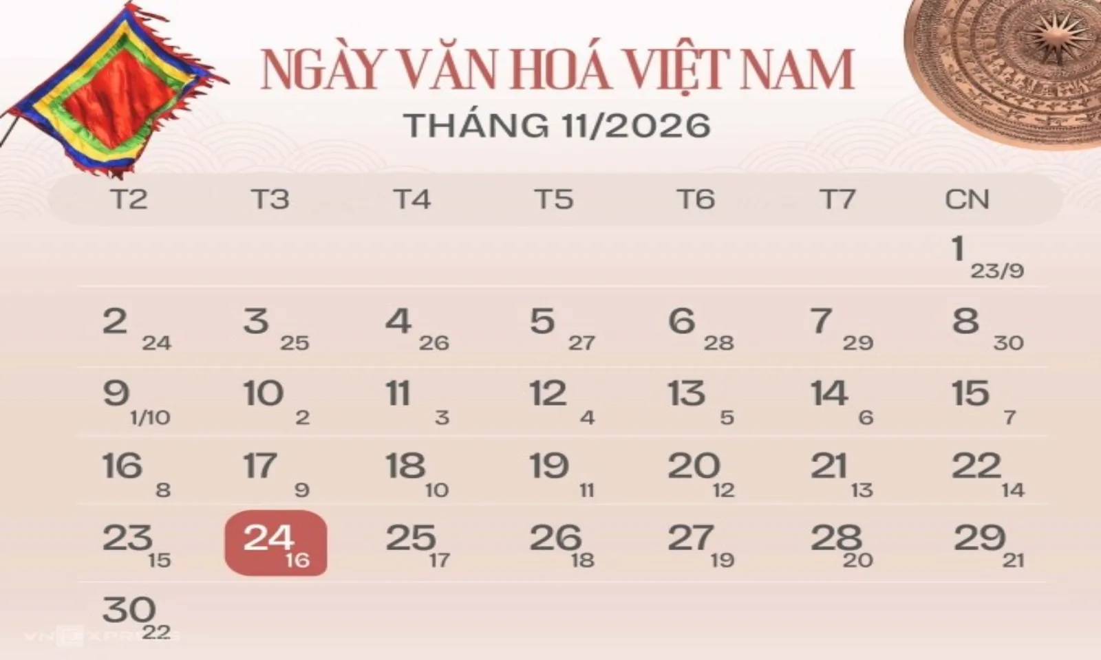 Đề xuất luật hóa Ngày Văn hóa Việt Nam 2411 thành ngày nghỉ lễ - Hình 1