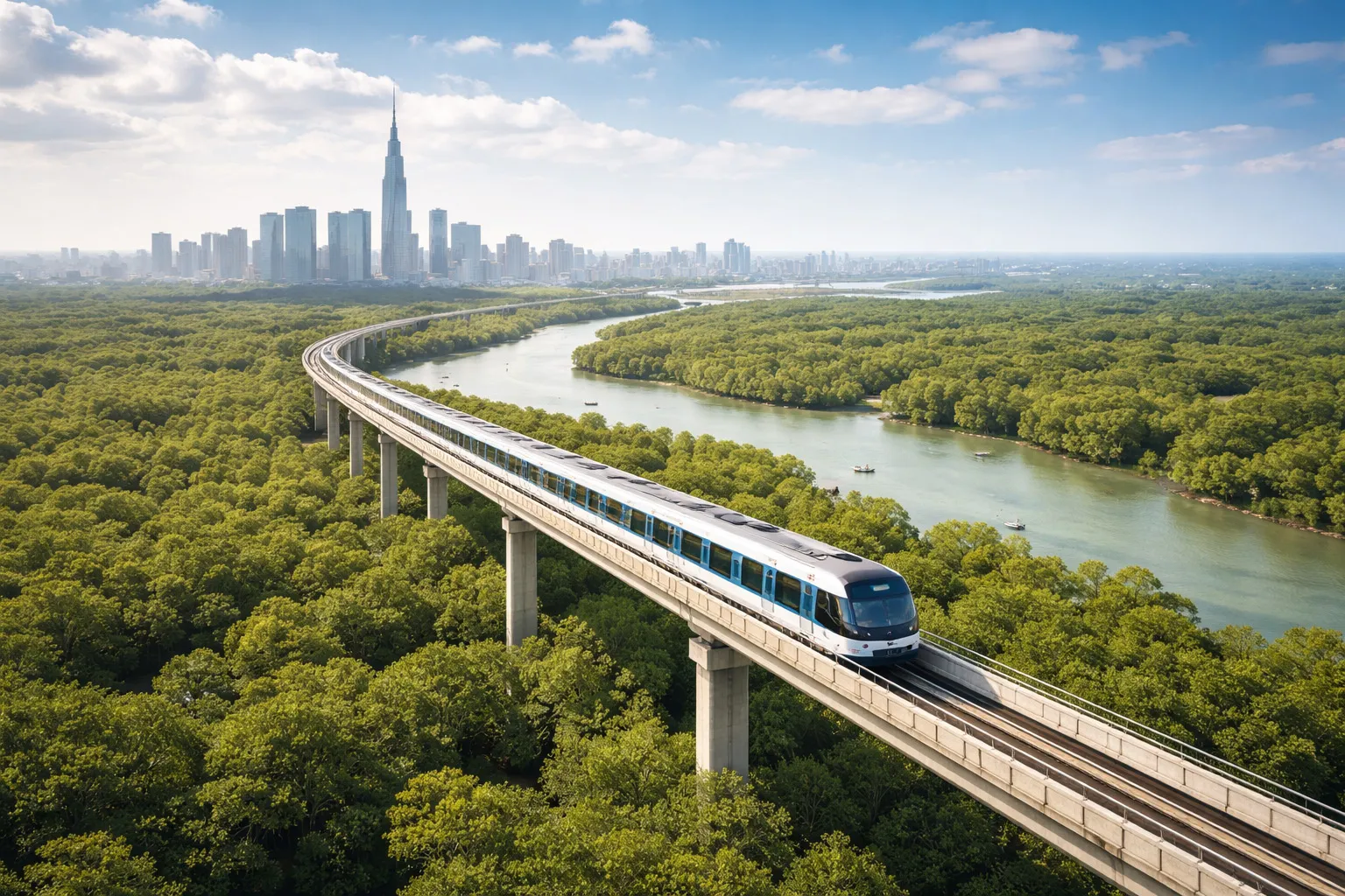 Phối cảnh metro Cần Giờ - Bến Thành