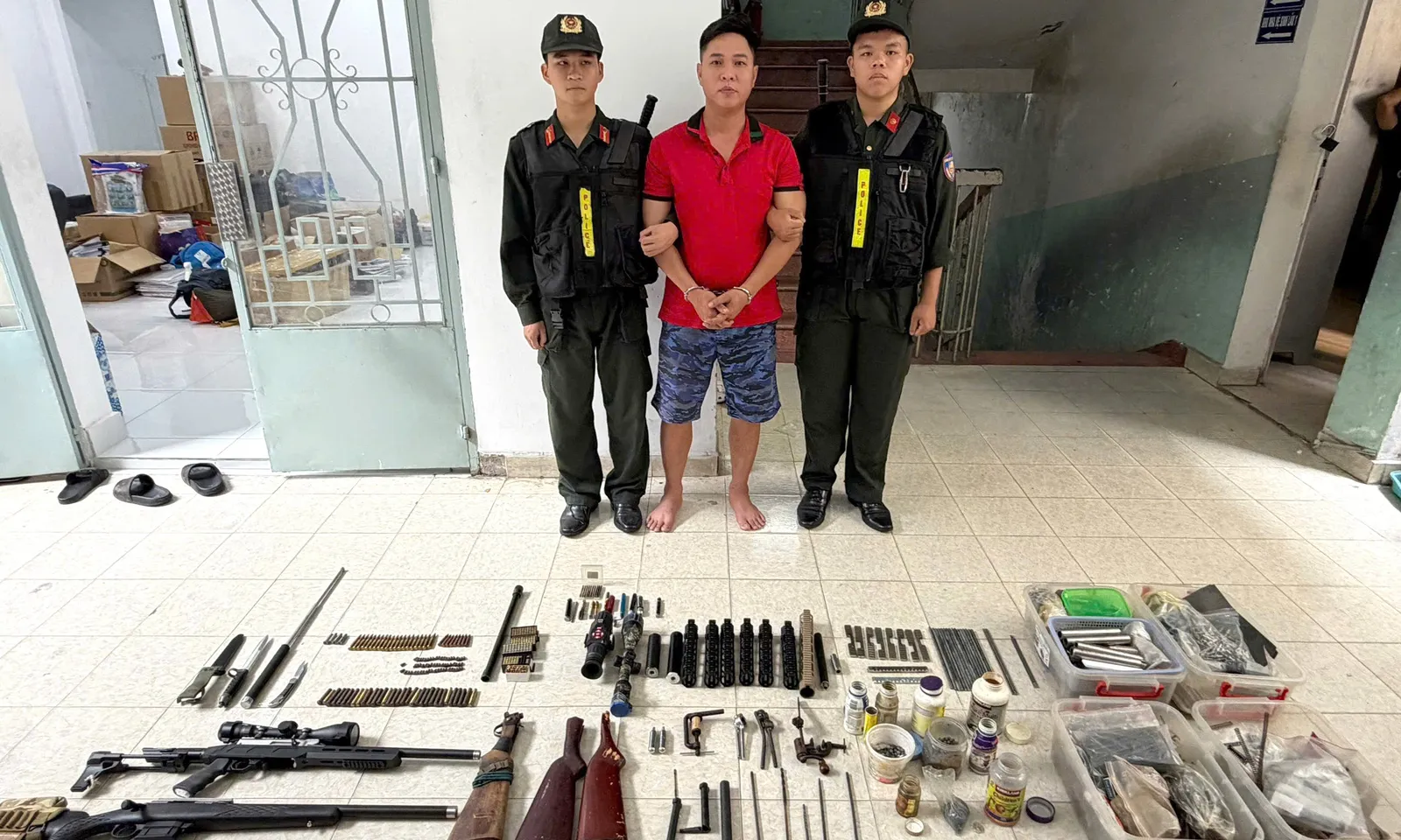 Công an TPHCM triệt xóa đường dây mua bán vũ khí quân dụng