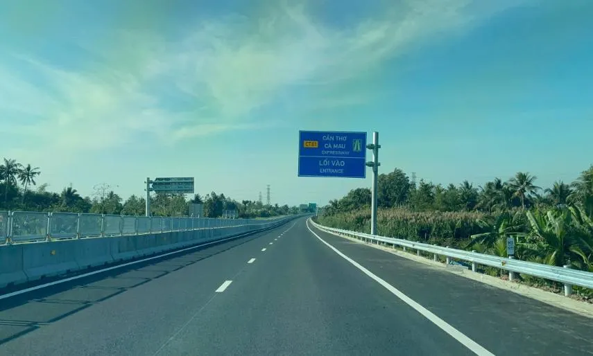 Cao tốc Hậu Giang - Cà Mau chính thức khai thác từ trưa nay 19/1