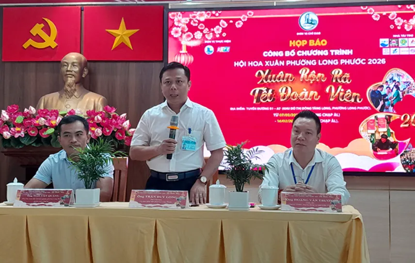 Họp báo Hội Hoa Xuân Long Phước 2026 “Xuân rộn rã – Tết đoàn viên”